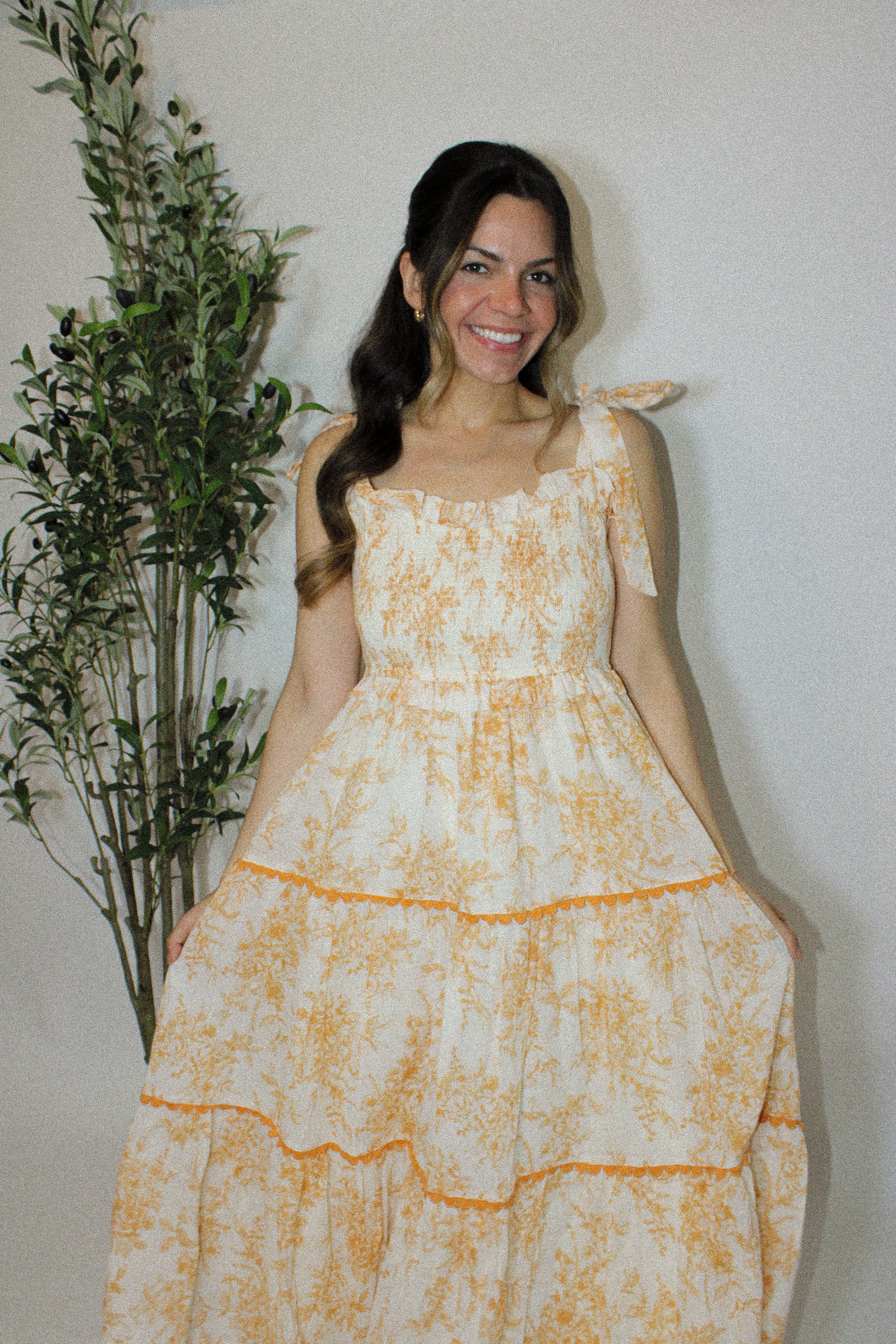 Golden Hour Muse Midi Dress