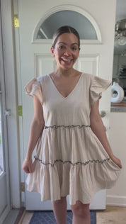 Stella Linen Tiered Dress