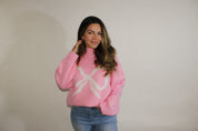 Blush Pink Ribbon Sweater