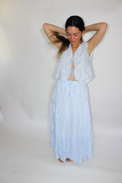 Skyline Striped Maxi Skirt