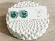 Globe Polymer Clay Earrings