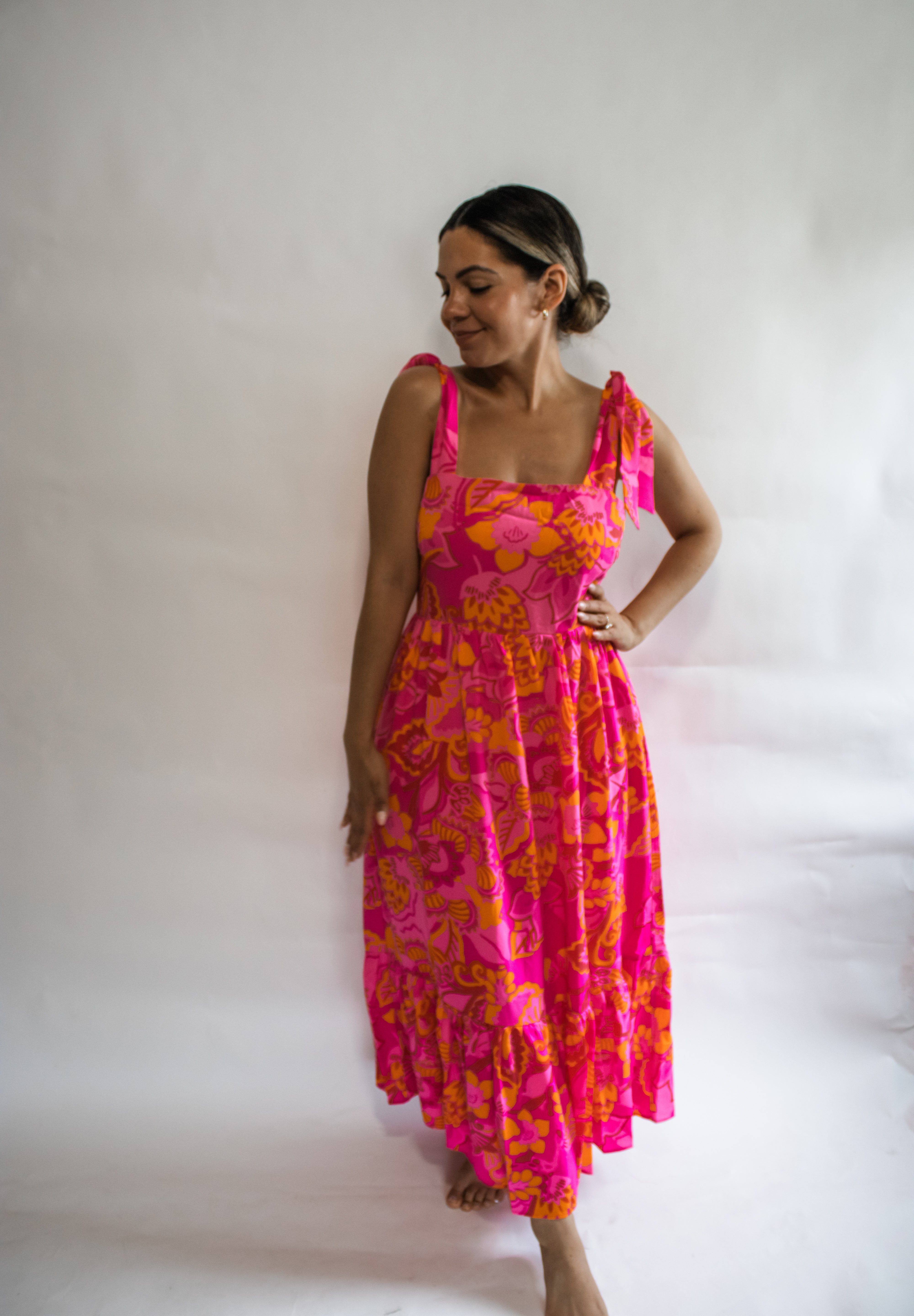 Clementine Floral Midi Dress