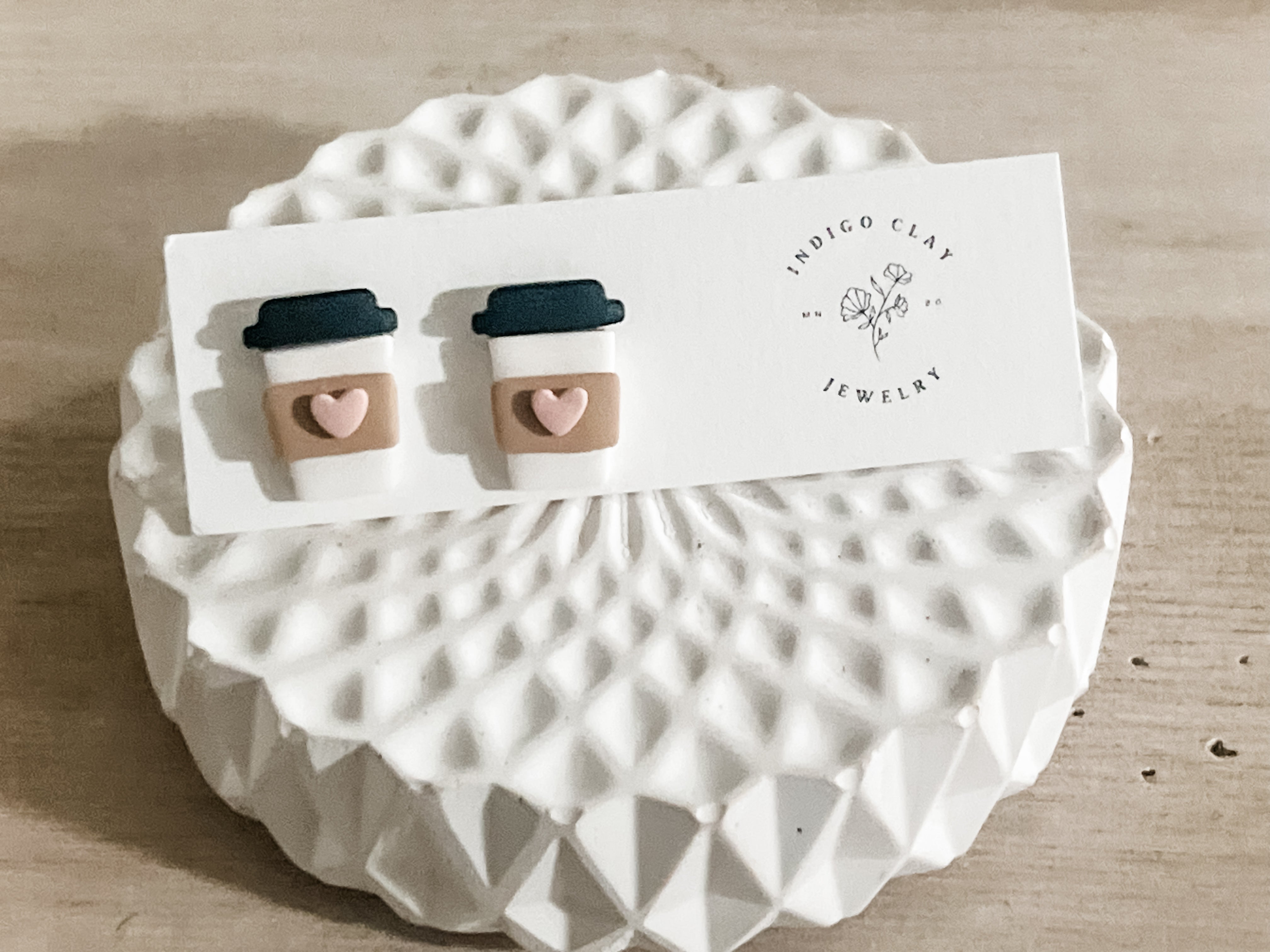 Coffee Date Polymer Clay Earrings
