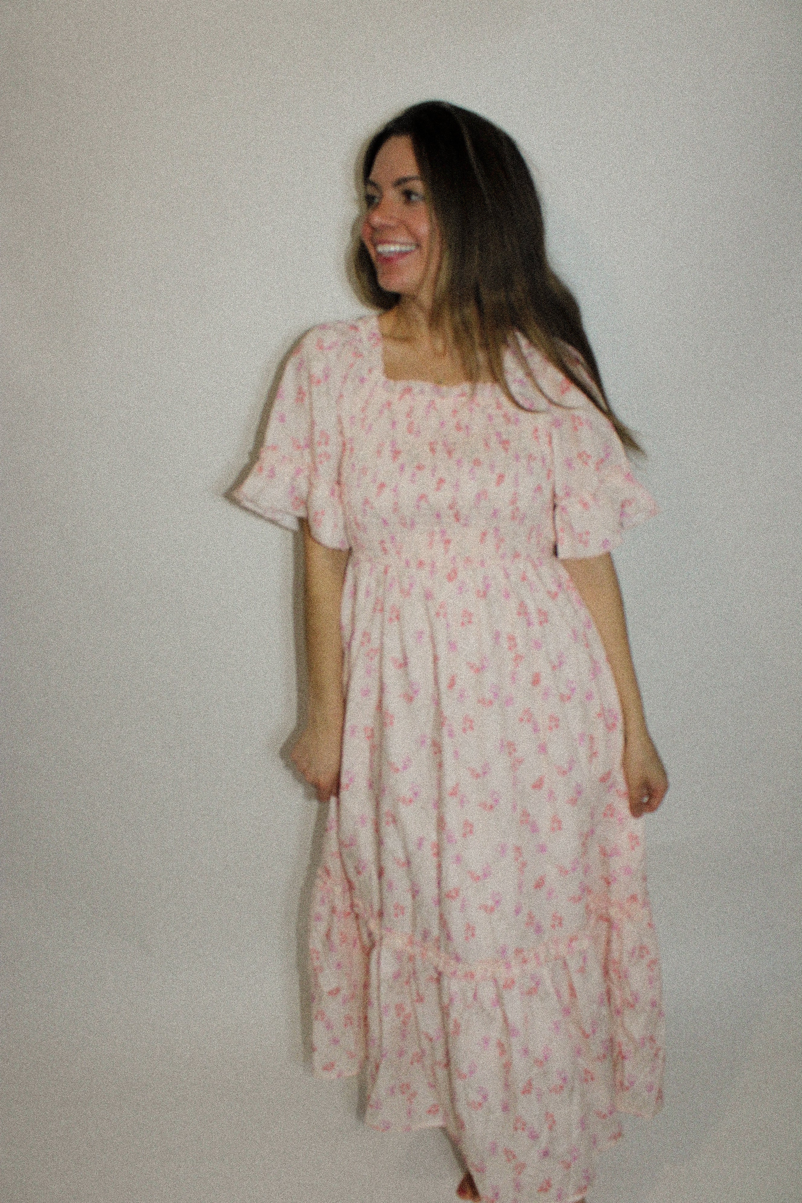 Faith Blush Pink Floral Dress