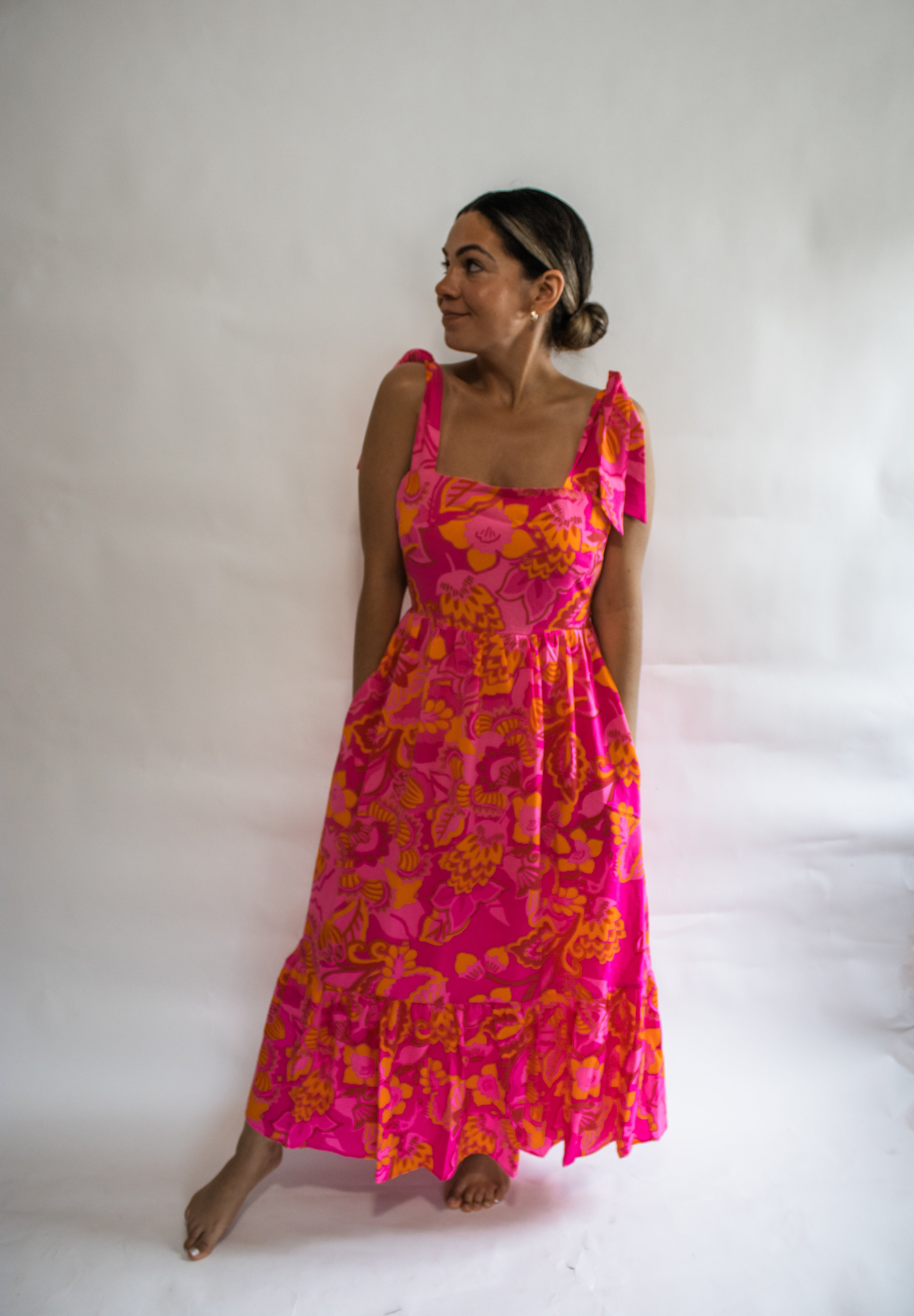 Clementine Floral Midi Dress