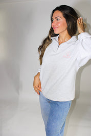 Embroidered Teacher Half Zip