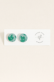 Globe Polymer Clay Earrings