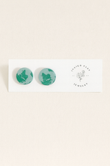 Globe Polymer Clay Earrings