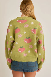 Apple Dreams Green Cardigan