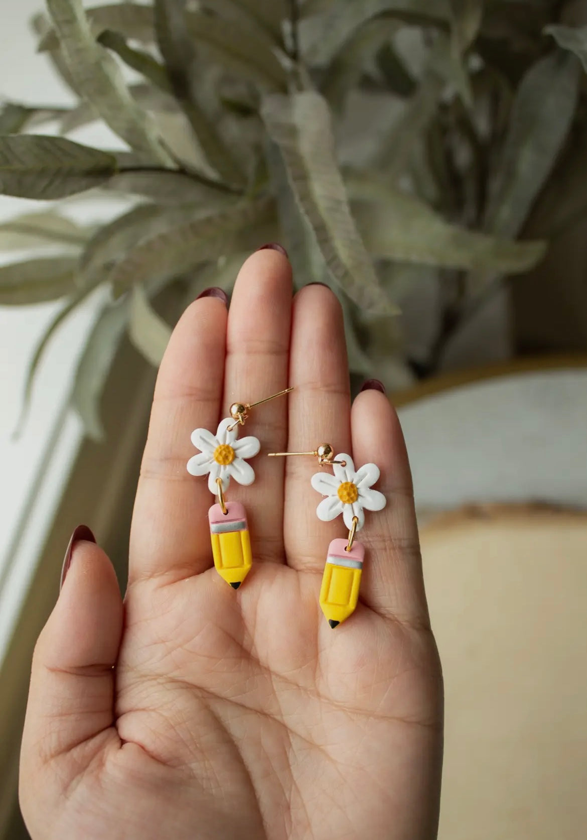 Daisy Days Pencil Dangle Earrings