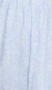 Whispering Blue Floral Midi Dress