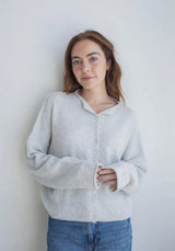 Piper Light Gray Cardigan