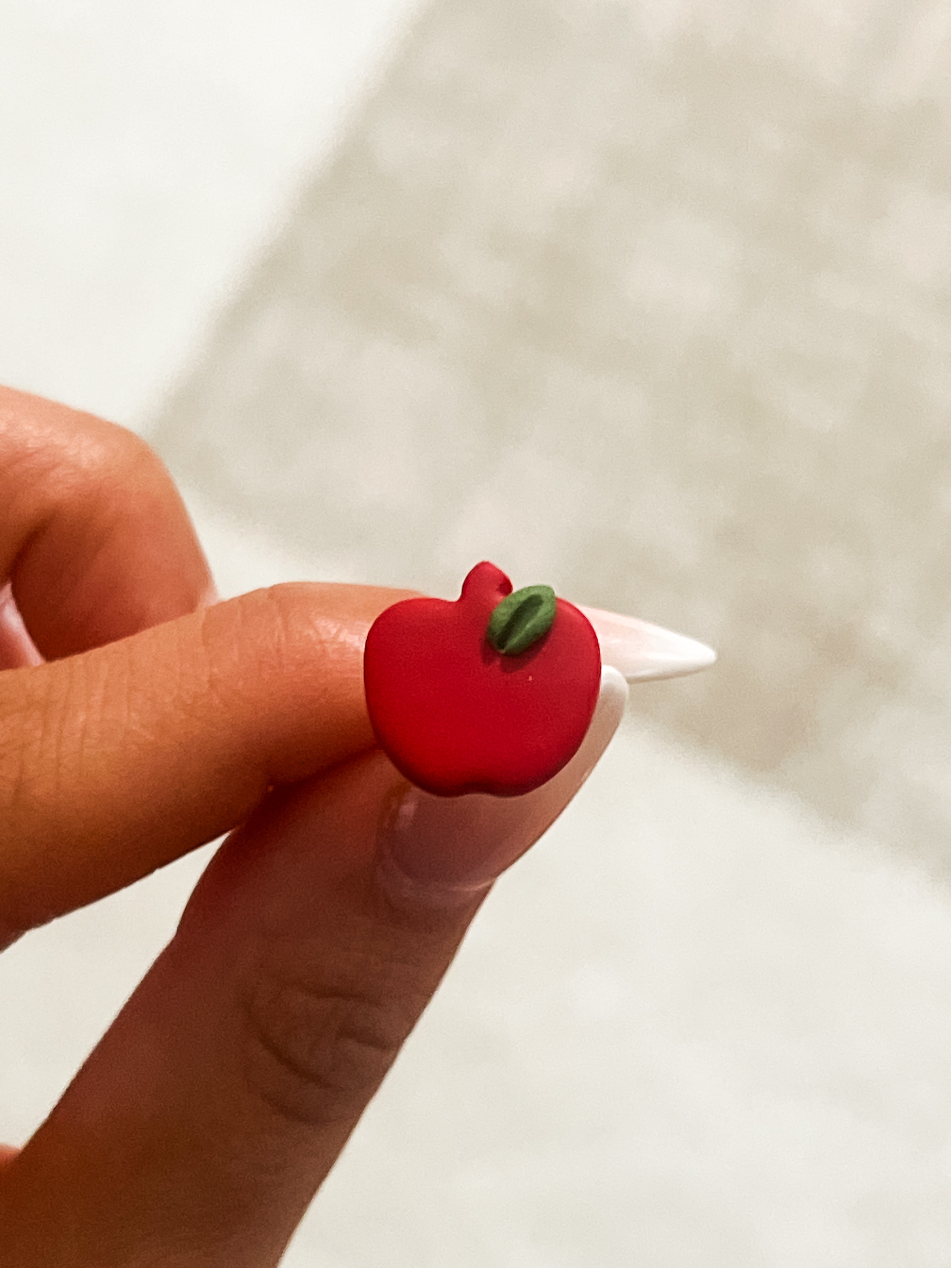 Apple Polymer Clay Earrings