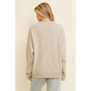 Neutral Bow Knit Sweater