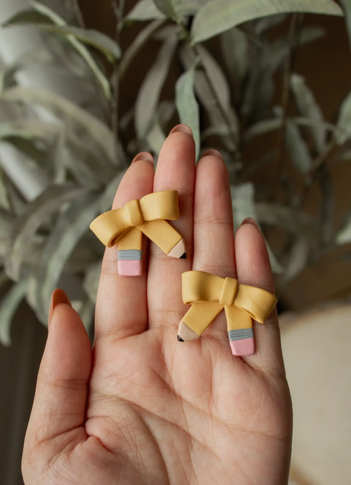 Back To School Bow Earrings