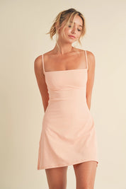 Sweetheart Athletic Dress in Peach