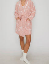 Trendy Pink Bow Robe