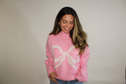 Blush Pink Ribbon Sweater