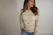 Bella Taupe Button Cardigan