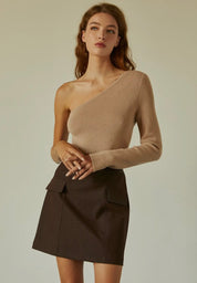 Elena Taupe off shoulder top