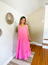 Aurora Pink Maxi Dress