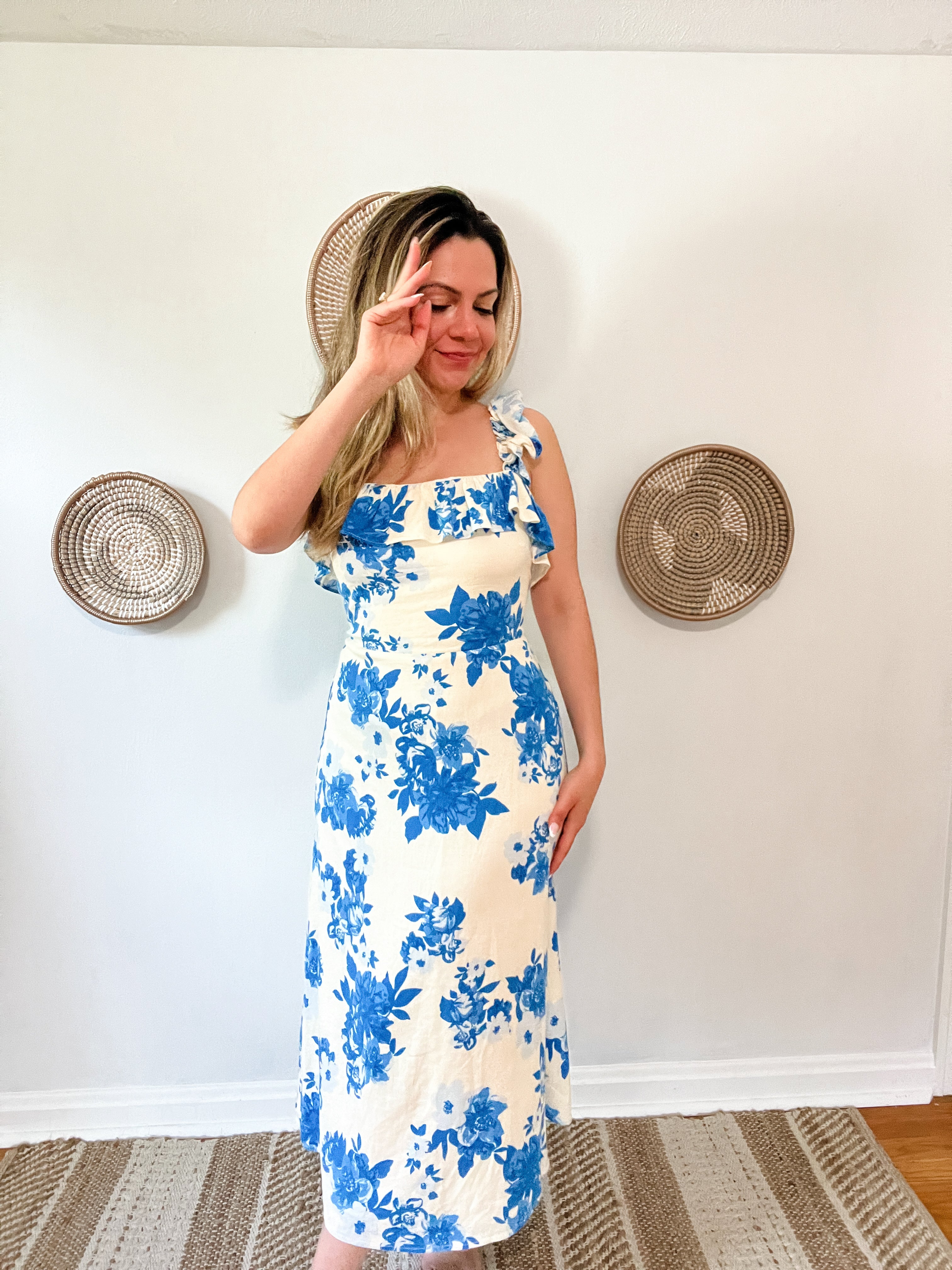 St. Tropez Floral Midi Dress