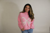 Blush Pink Ribbon Sweater