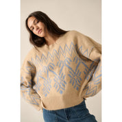 Alpine Knit Sweater in Coconut Milk