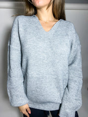 Graphite Cozy Oversized Knit Sweater