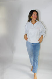 Embroidered Teacher Half Zip