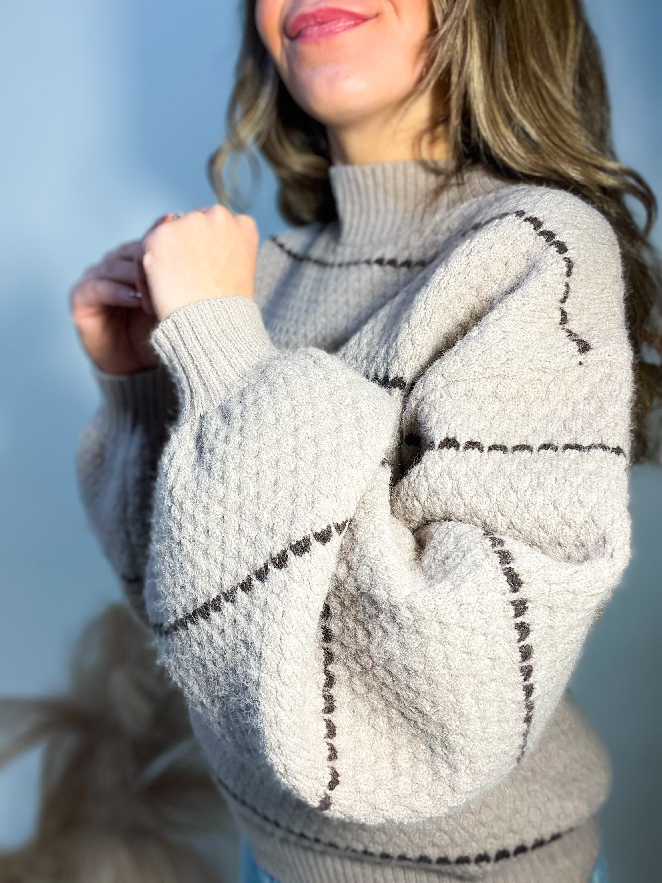 Eloise Mocha Knit Sweater