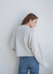 Piper Light Gray Cardigan