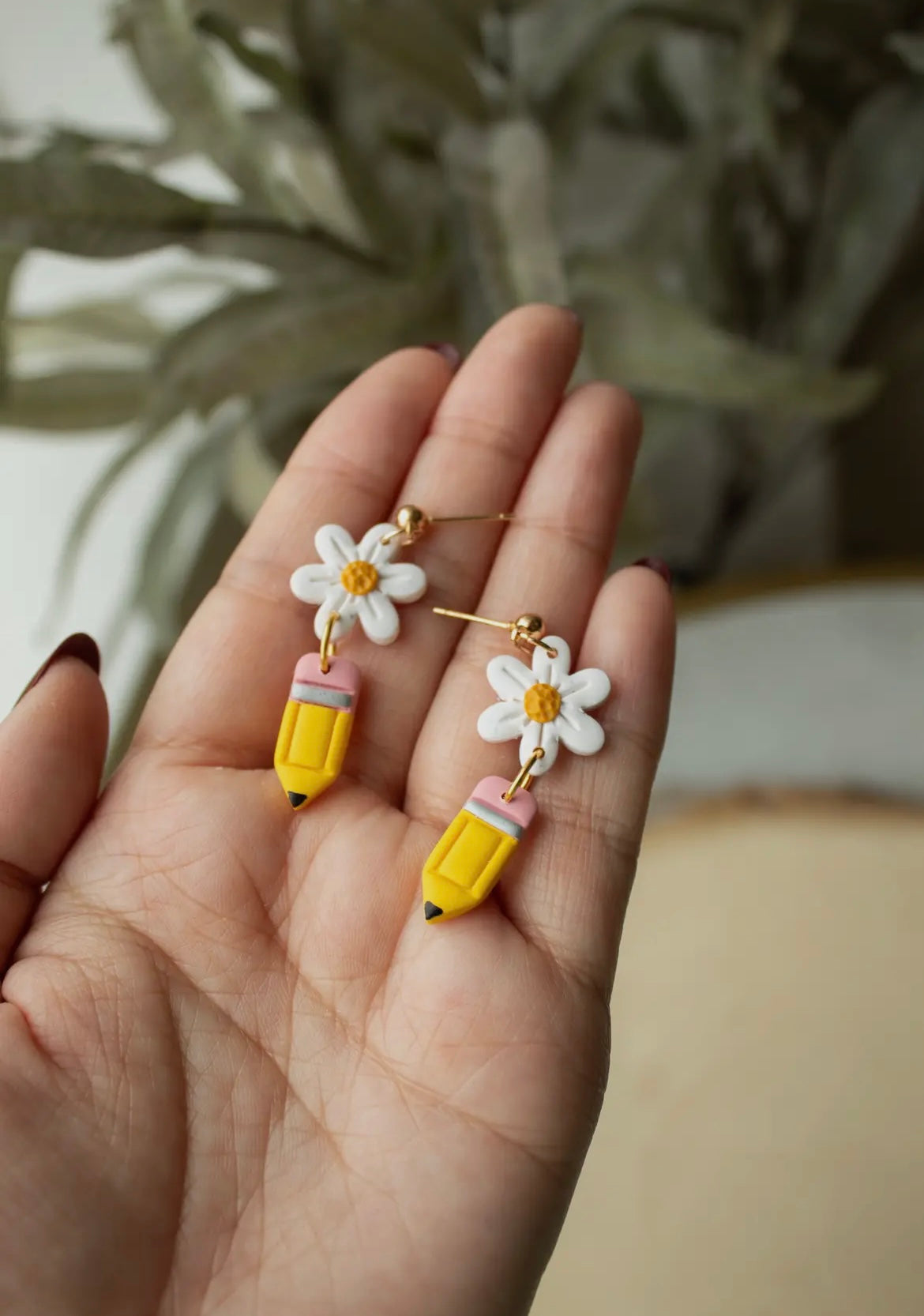 Daisy Days Pencil Dangle Earrings