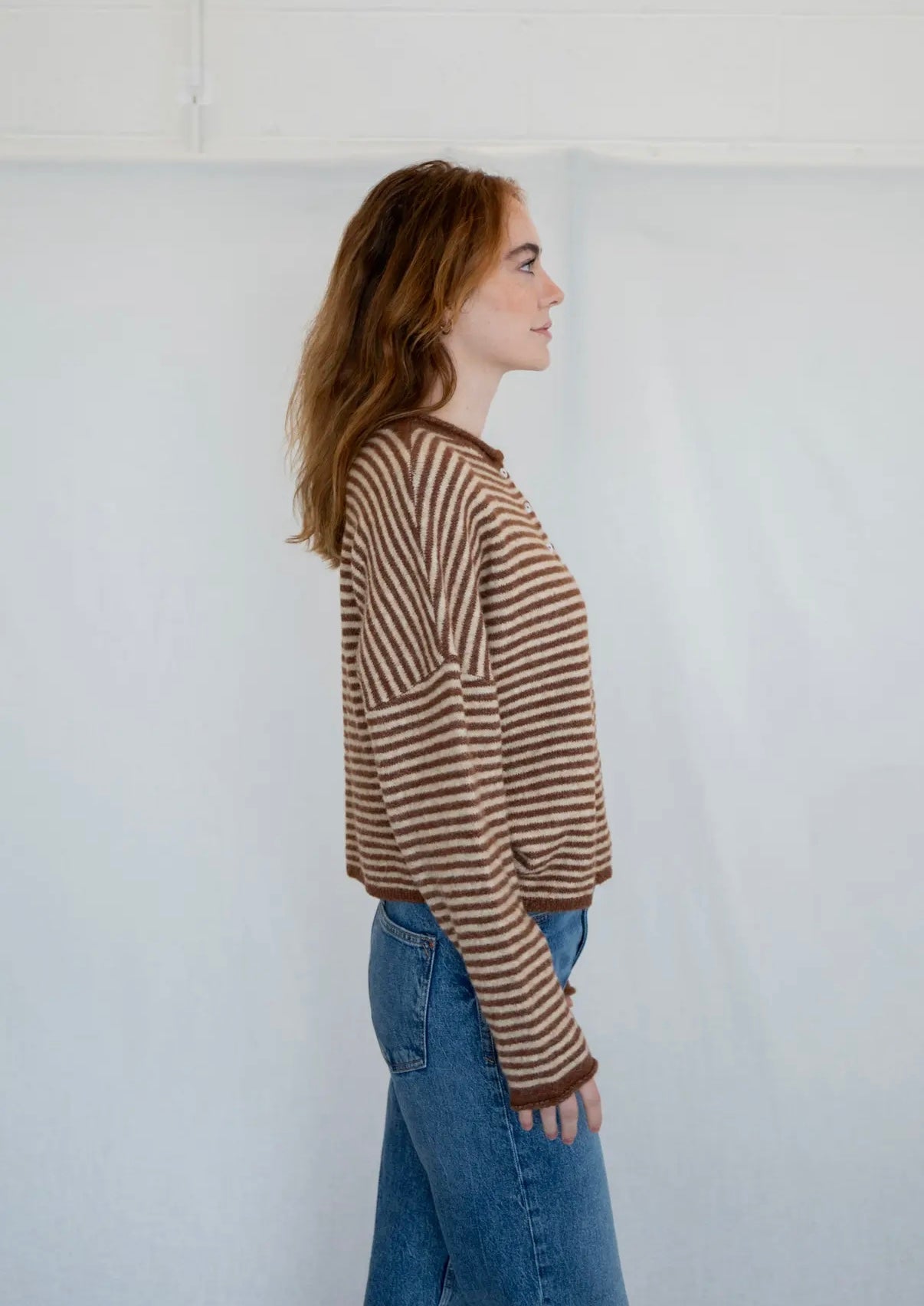 Piper Mocha Striped Cardigan