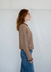 Piper Mocha Striped Cardigan