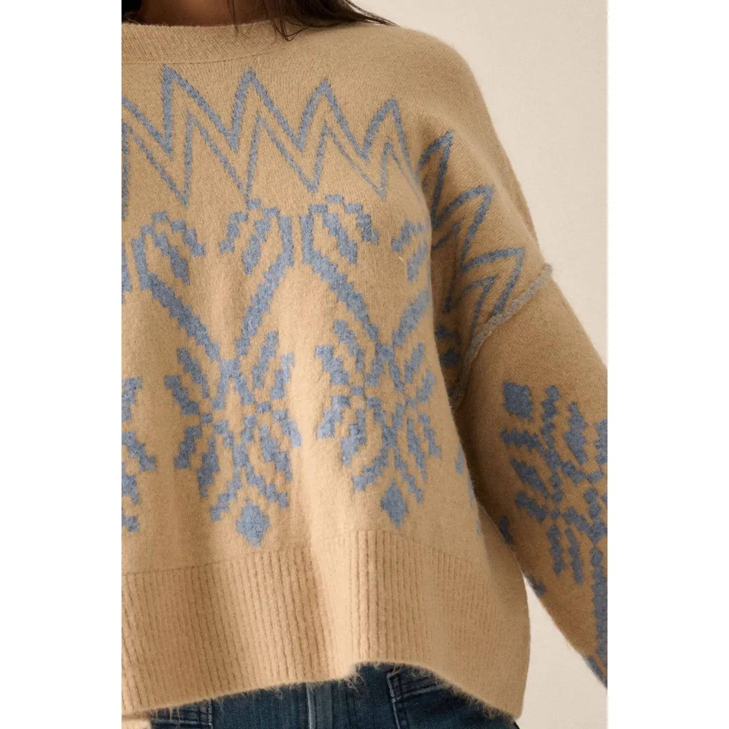 Alpine Knit Sweater in Coconut Milk