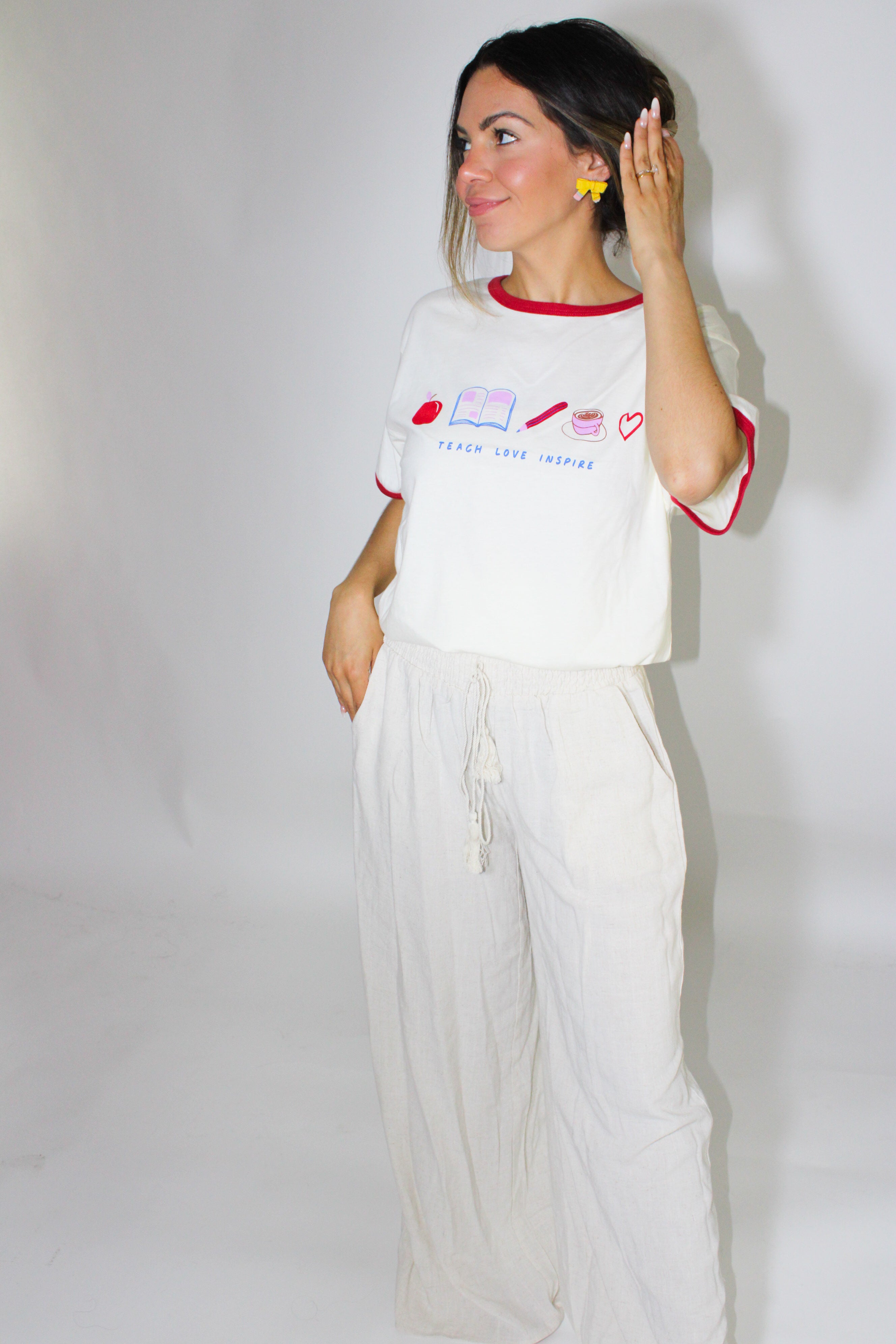 Teach Love Inspire Ringer Tee