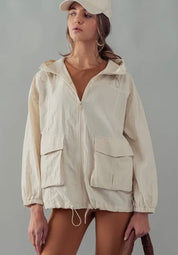 Ivory Cloud Oversized Jacket