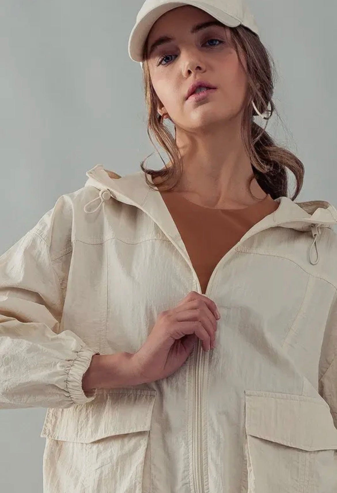 Ivory Cloud Oversized Jacket