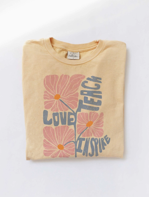 Love Teach Inspire Floral Tee