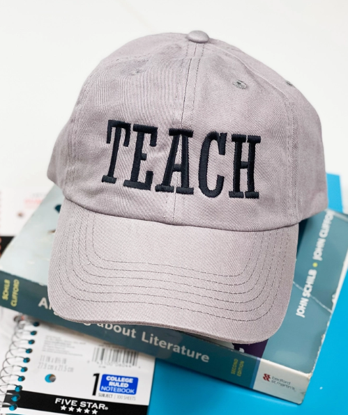 Teach Embroidered Cap