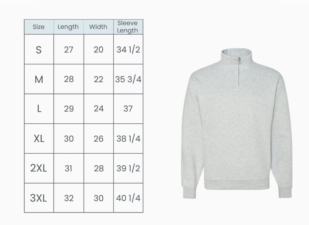 Embroidered Teacher Half Zip