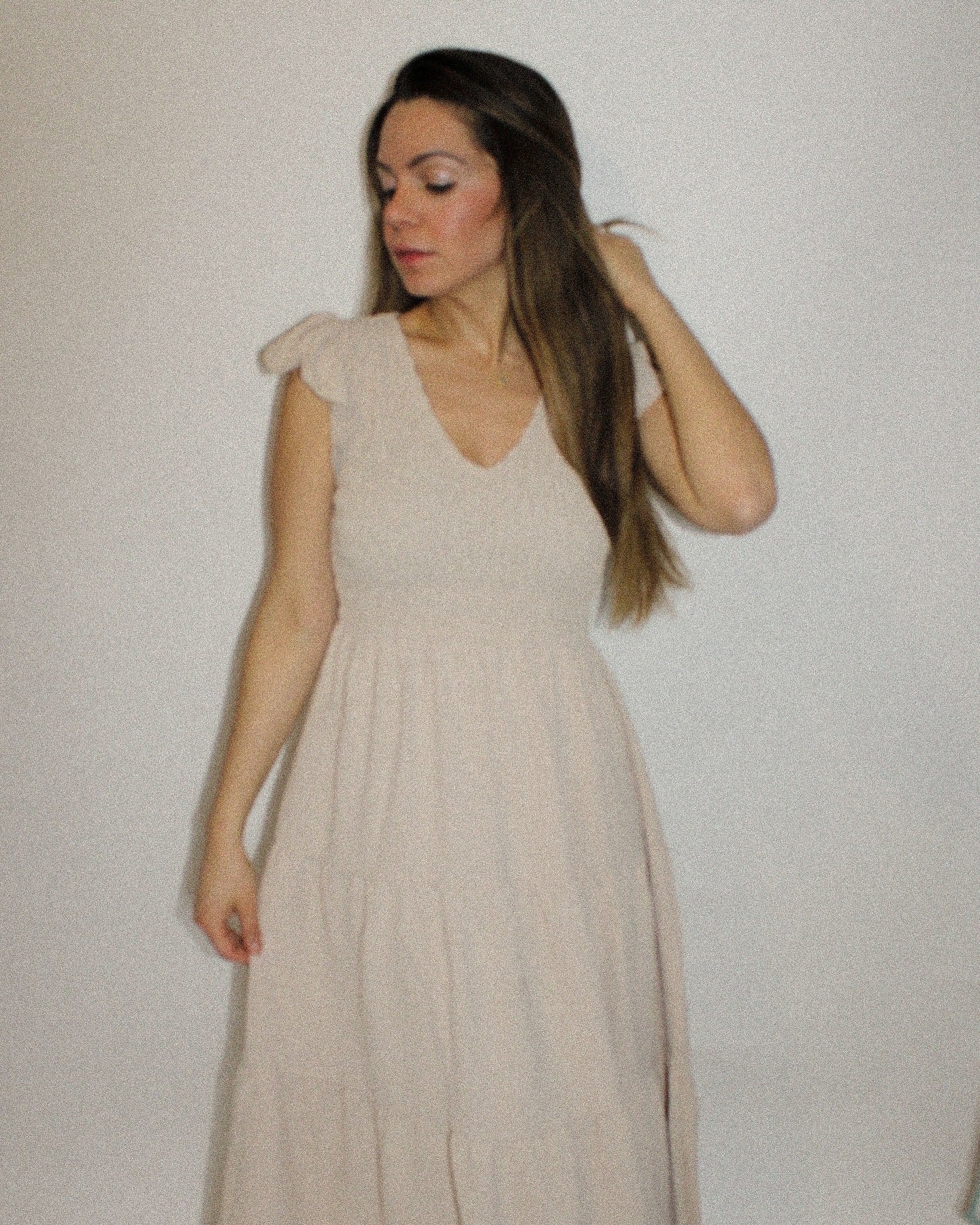 Bella Beige Maxi Dress