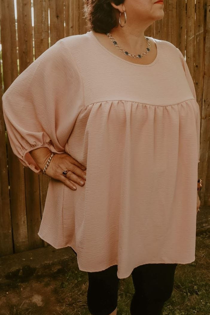 Rosie Balloon Sleeve Blouse - Muted Closet