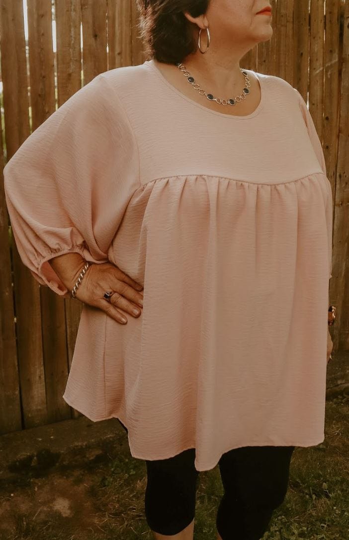 Rosie Balloon Sleeve Blouse - Muted Closet