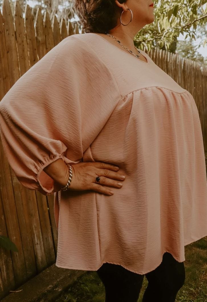 Rosie Balloon Sleeve Blouse - Muted Closet
